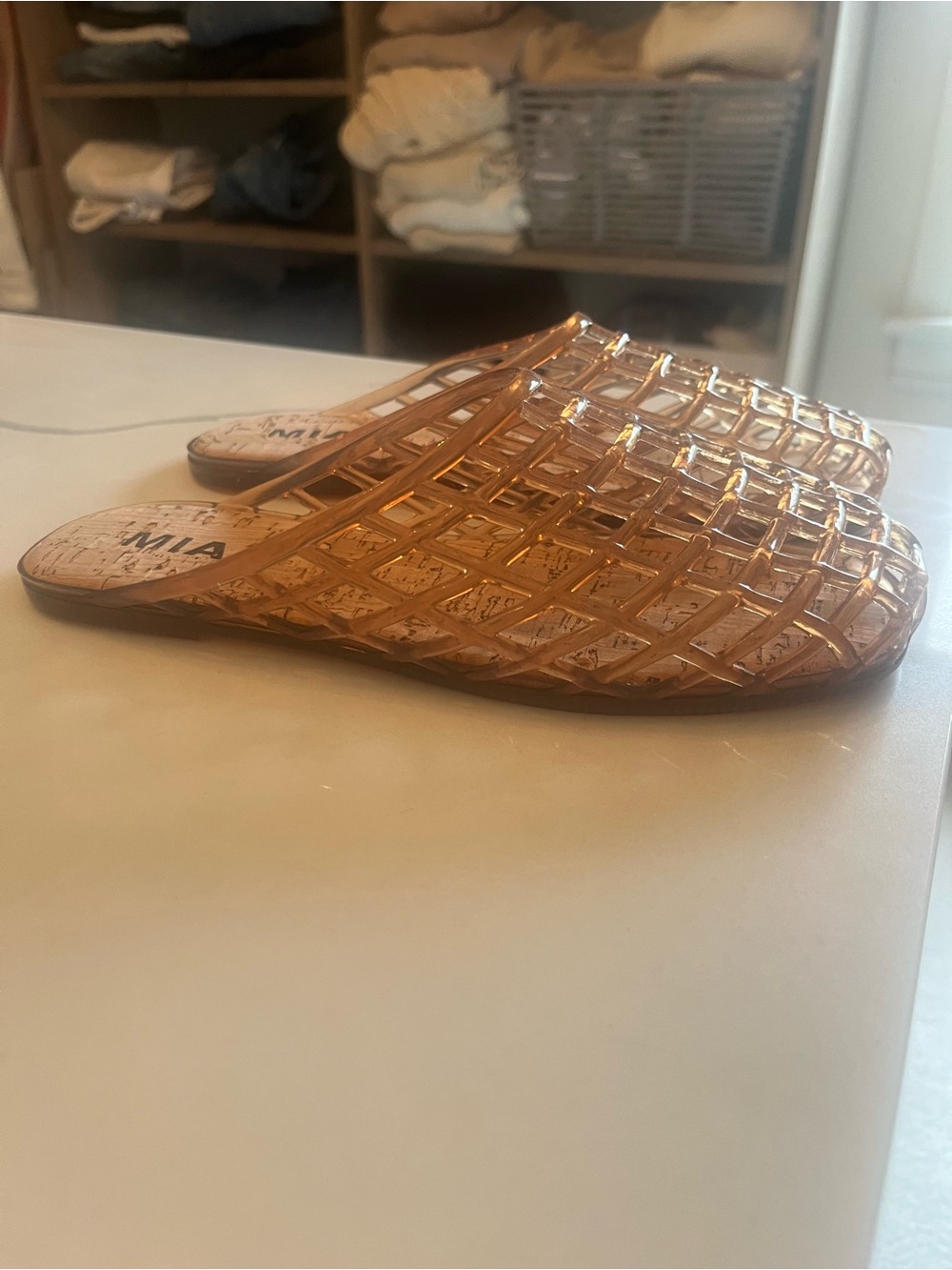 MIA Amber Woven Slip-On Mule